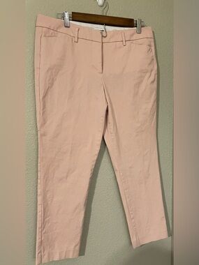 Worthington Pale Pink Cropped Tailored Ankle Pants